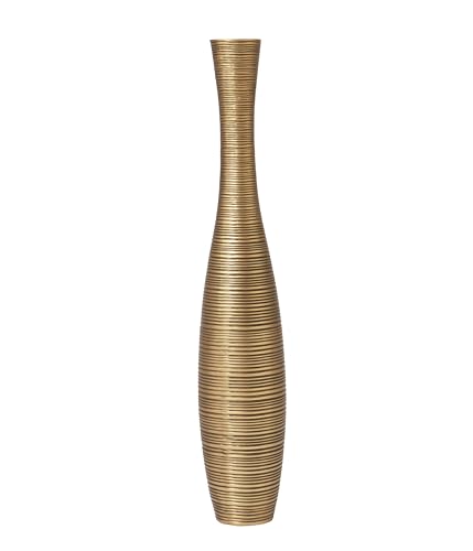 Leewadee Decorative Tall Floor Vase for Living Room Decor, 26 inches, Gold, Resin - color: Gold, size: 26 inches