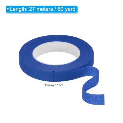 PATIKIL Floral Tape 1/2" x 30 Yard, 3 Pack Flower Wrap Adhesive Tape for Bouquet Stem Wrapping, Lake Blue - color: Lake Blue