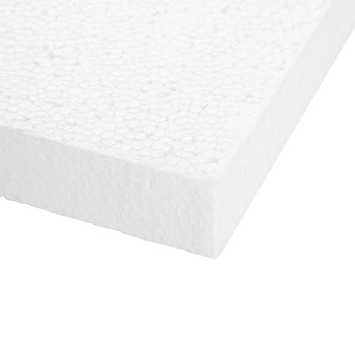 Juvale Craft Foam Blocks - 6-Pack, 12 x 6 x 1 in, White - Flat Foam for Flowers - DIY Floral Arrangement