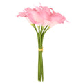 M METERXITY 10-Pack Pink Artificial Calla Lily Flowers,14 Inch Faux Calla Lily PU Bouquets Real Touch Faux Flowers for Home/Wedding/Christmas/Party - color: Pink