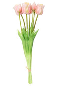 Boston International Artificial Faux Flowers Long-Stemmed Spring Tulips Bouquet, 18.75", Pink - color: Pink, size: 18.75"