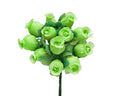 Apple Green Artificial Silk Flower Roses - 12 Mini Bouquets of 12 Rosebuds, 144 Rosebuds Total, St. Patrick's Day, St. Paddy's Day, Gift Wrapping, Wreaths, Bows, Present - color: Apple Green
