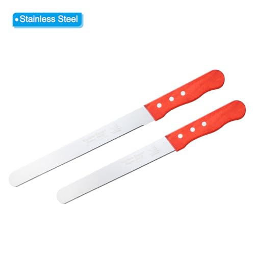 PATIKIL Floral Foam Knife, 2 Pcs 32.5 x 3.1CM, 37.5 x 3.1CM Florist Professional Cutting Knife for Flower Foam Block Cake, Wooden Handle - size: 32.5 x 3.1CM, 37.5 x 3.1CM