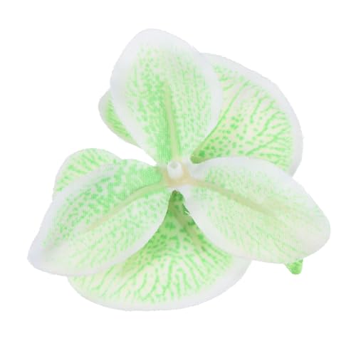 PATIKIL 7cm/2.8" Artificial Orchid Flower Heads, 20 Pack Silk Phalaenopsis Fake Butterfly Orchid Heads for Wedding Floral Bouquet Decor DIY Craft Making, Green - color: Green, size: 2.8"