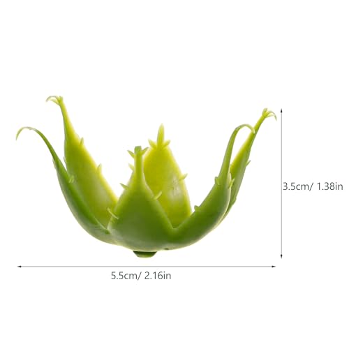 TEHAUX 100pcs Plastic Rose Calyxes 2.2 x 1.4 inch Green Flower Sepals for DIY Artificial Flower Stems Floral Craft Receptacle Bases for Home and Shop Decorations