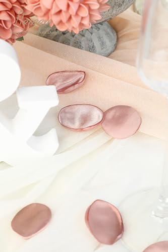 Floroom 300pcs Rose Petals Dusty Rose Faux Silk Flower Petals for Wedding Flower Girl Basket Aisle Scatter Dinner Table Centerpieces Party Confetti Bridal Shower Romantic Night Decoration - color: Dusty Rose, size: 300pcs