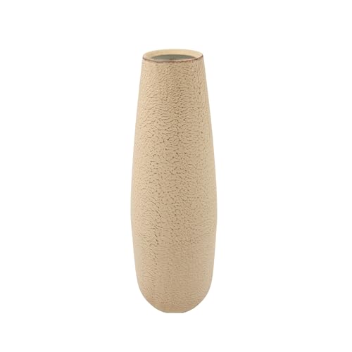 Hosley 16 in High Enamel Finish Metal Vase, Ideal for Dried Flowers Gift for Floral Arrangements Wedding Home Spa Votive Candle Gardens - color: Enamel Finish 1