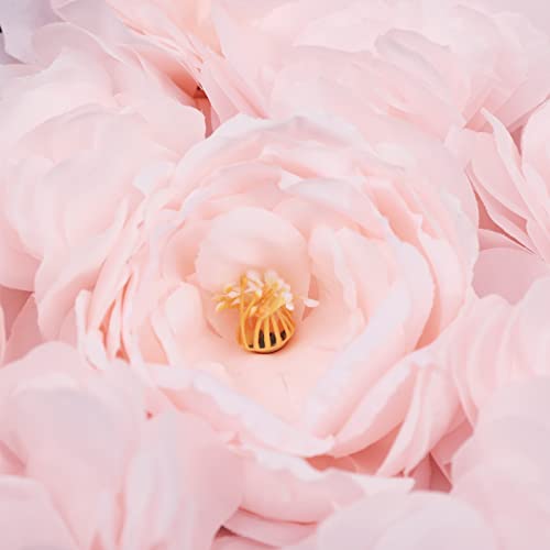 16"x 24" Artificial Flower Wall Panels,Flower Wall Mat Silk Flower Panels for Outdoor Garden Backyard Fence Fence Privacy Screen and Indoor Wall Decor (4Pcs Rose+Light Pink+Champagne) - color: 4Pcs Rose+Light Pink+Champagne