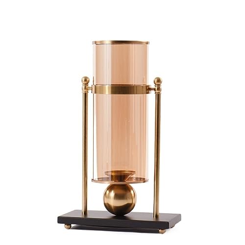 ESTELAR Flower Vase Nordic Modern Simple Light Luxury Transparent Glass Vase Decoration Living Room Table Entrance Flower Arrangement Decoration Vase for Flowers (Size : Large) - size: Large