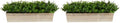 Nearly Natural 19in. Eucalyptus Artificial Plant in Decorative Planter (Pack of 2) - size: 19 in. W x 5 in. D x 8 in. H (Pack of 2)