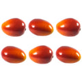 Vasefill 6-Pack Artificial Red Mango Plastic Mangoes Fruit Six Pieces Fake - color: Mango
