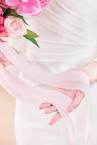 TINGE TIME 11 Inch Wedding Bouquets for Bride，HotPink Artificial Flowers Bouquet， Brides & Bridesmaids Bouquet for Wedding Anniversary Ceremony Bridal Shower Decorations - color: Hot Pink