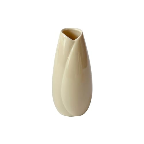 Simple Vase for Flowers Plants, Small Cute Flower Vase for Modern Table Shelf Home Decor Wedding Boho Decor, Farmhouse (1pc-HBP-Brown) - color: 1pc-hbp-brown