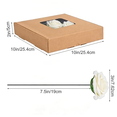30pcs Real Looking White Foam Artificial Roses with Stems, Fake Rose Flowers for DIY Wedding Bouquets Bridal Shower Centerpieces Home Party Tables Valentine's Day Mother's Day Decor Gift - color: 30pcs White
