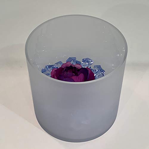 WGV Cylinder Vase, Diameter 5", Height 5", Frosted Glass Floral Planter Container, Floating Candle Holder for Wedding Party Event Home Office Decor, 1 Piece - size: 5"x5"H FR