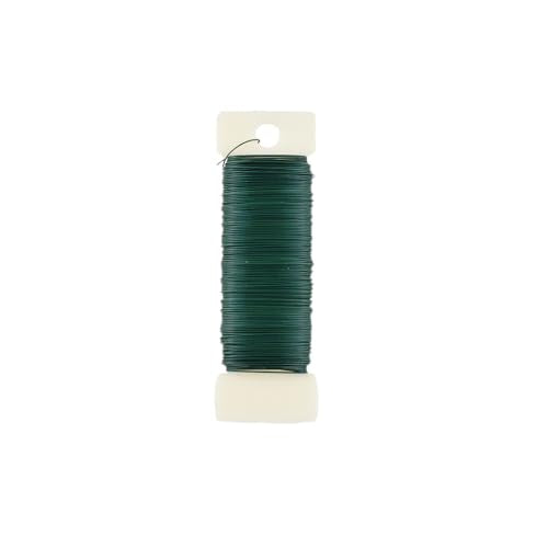 HAHIYO 26Gauge Green Wire - 1Rolls, 38yards (115feet) Flexible Floral Wire for Crafts, Christmas Wreaths, Tree & Flower Arrangement, Wedding DIY - color: Green, size: 26Gauge-1P/38Yards
