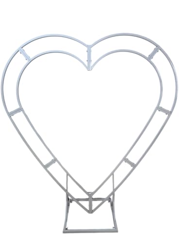 Heart-Shaped Rose Flower Arrangement - Floral Decor for Wedding Arch, Proposal, Party & Event Backdrops, Indoor Outdoor Use (2.4m Shelf) - color: 2.4m Shelf