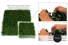 3rd Street Inn Artificial Greenery Wall Panels for Privacy - 12-Pack - color: Golden Boxwood