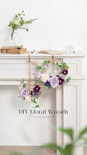 Ling's moment Artificial Flowers, 50Pcs 3" Roses in Purple Shades, Realistic DIY Foam Floral Decor for Wedding Bouquets/Centerpieces, Outdoor Party Backdrops, Room/Table, and Garden/Pot Decorations - color: Shades of Purple, size: 50Pcs