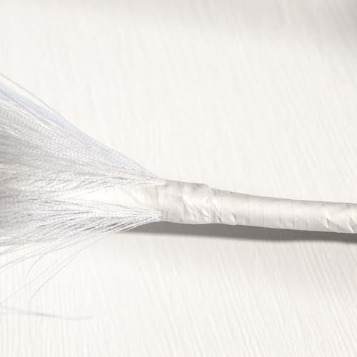 Tableclothsfactory 3 Stems | 44" White Artificial Pampas Grass Plant Sprays, Faux Branches Vase Flower Arrangement - color: White