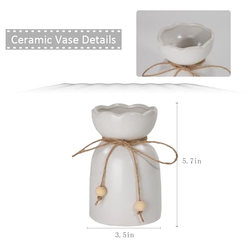 Fake Flowers with Vase Silk Dahlia Artificial Flowers in Vase Faux Hydrangea Flowers Arrangements with Vase for Home Office Decoration Dining Table Centerpiece (Coffee) - color: Coffee