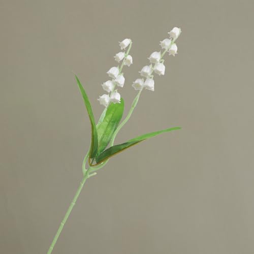 Artificial Flower Bellflower Simulated Lily of The Valley Home Soft Decoration Wedding Valentine's Bouquet Green Plants,1PCS - size: 35*5*3cm