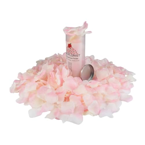 CODE FLORIST 1500 PCS Silk Rose Petals for Valentine's Day,Fake Rose Petals for Romantic Night,Wedding,Proposal Anniversary Flower Decorations(Separated,Scented,Champagne Pink) - color: Champagne Pink, size: Separated 1500 pcs