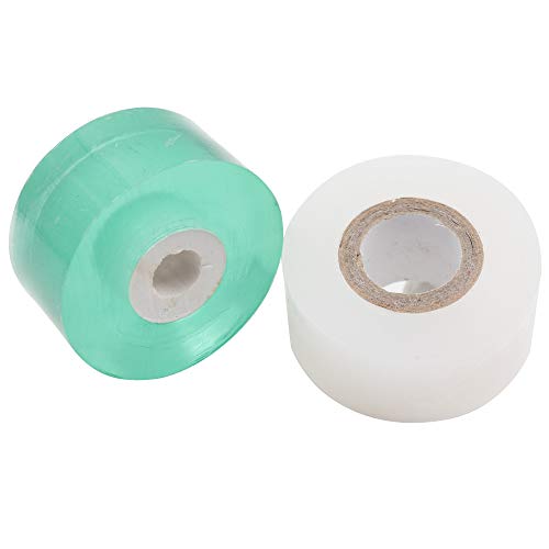 HAINANSTRY Grafting Tape 2 PCS, Stretchable Garden Grafting Tape Plants Repair Tapes for Floral Fruit Tree and Poly Budding Tape - Green & White - size: Pack of 2