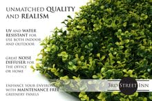 3rd Street Inn Artificial Greenery Wall Panels for Privacy - 12-Pack - color: Golden Boxwood