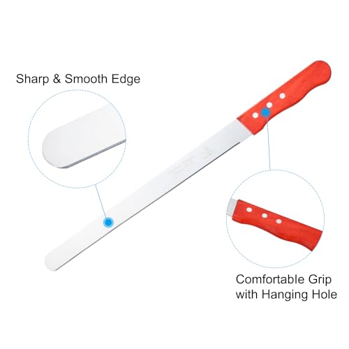 PATIKIL Floral Foam Knife, 2 Pcs 42.5 x 3.1CM, 48 x 3.1CM Florist Professional Cutting Knife for Flower Foam Block Cake, Wooden Handle - size: 42.5 x 3.1CM, 48 x 3.1CM