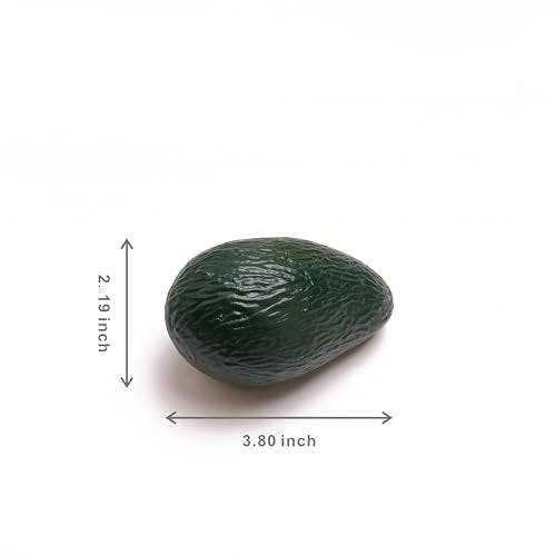 9PCS Simulation Avocado Fruit Simulation Plastic Avocado is Suitable for Food Trade Show, Fruit Shop, Bakery, Christmas Thanksgiving Table Decoration, Photo Props - color: False Avocado