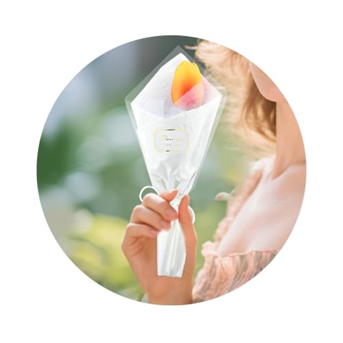 Thank You Gifts Faux Tulips Artificial Flowers Single Flower Bouquet Tulip Gift for Women Teacher Appreciation Gifts for Mom Sister Friends Spring Wedding Decor Fake Flowers Tulip Decorations 1Pcs - color: Sunset Red
