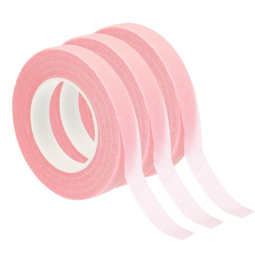 PATIKIL Floral Tape 1/2" x 30 Yard, 3 Pack Flower Wrap Adhesive Tape for Bouquet Stem Wrapping, Pink - color: Pink