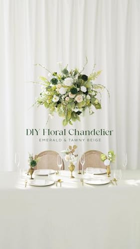 Ling's moment Artificial Flowers, 50Pcs 3" Roses in Sage Shades, Realistic DIY Foam Floral Decor for Wedding Bouquets/Centerpieces, Outdoor Party Backdrops, Room/Table, and Garden/Pot Decorations - color: Shades of Emerald & Tawny Beige, size: 50Pcs