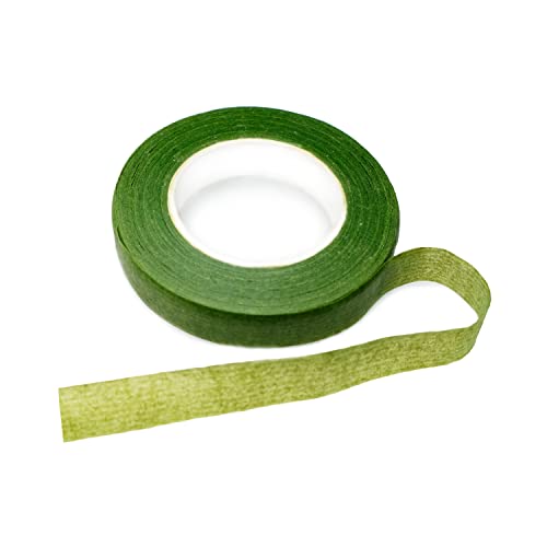 BEADNOVA Floral Tape 1/2inch Flower Tape Green Floral Tape for Bouquets Floral Arranging Stem Wrap Craft (Green, 30yards) - color: Green