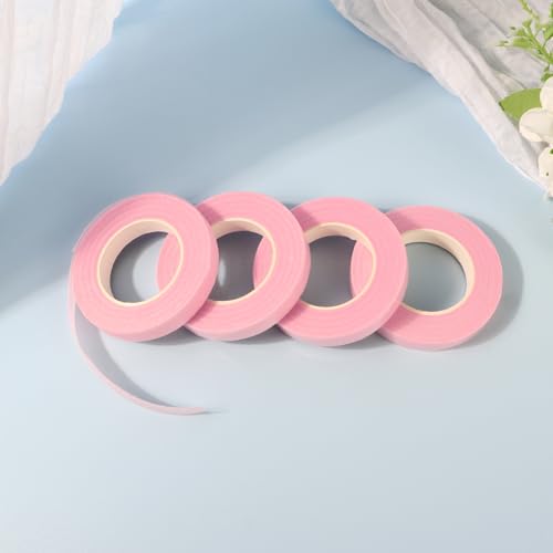 DOMMARE Floral Tape Pink Flower Tape, Flower Wrapping Tape, 2Pcs 1/2 Inch Floral Bouquet Supplies for Bouquet Floral Arranging Flowers Stem Wrapping, Wedding Bouquet, Wreath, Garden Decor, 32 Yard - color: 2Pcs Pink, style: Normal & Non-sticky
