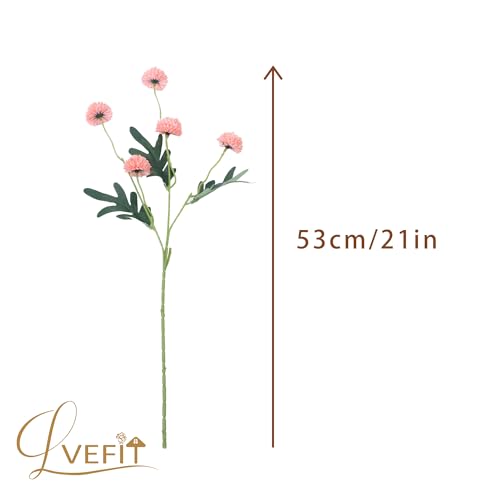 LVEFIT 10 Pcs Coral Peach Kiku Flower Fake Mums Long Stem Flowers,Faux Kiku Flower Bulk,Silk Flowers Mini Chrysanthemum Floral Arrangements,Artificial Flowers Chrysanth Mini Fake Flower - color: Coral Peach