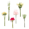 Ling's moment Artificial Greenery Stems Box Set, 27pcs with 6 Kinds of Faux Greenery Picks for DIY Bridal Bouquets Wedding Floral Arrangement Table Centerpieces, Passionate Pink & Blush - color: Pk-passionate Pink & Blush