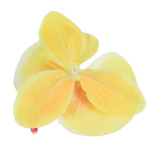 PATIKIL 2.8" Artificial Orchid Flower Heads, 20 Pack Silk Phalaenopsis Fake Butterfly Orchid Heads for Wedding Floral Bouquet Decor DIY Craft Making, Yellow - color: Yellow, size: 2.8"