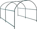 Benefit-USA Multi-Size Large Garden Support Arch Frame Climbing Plant Arch Arbor for Flowers/Fruits/Vegetables (9.8'X6.6'X5.9'), Green - size: 9.8 ft x 6.6 ft x 5.9 ft