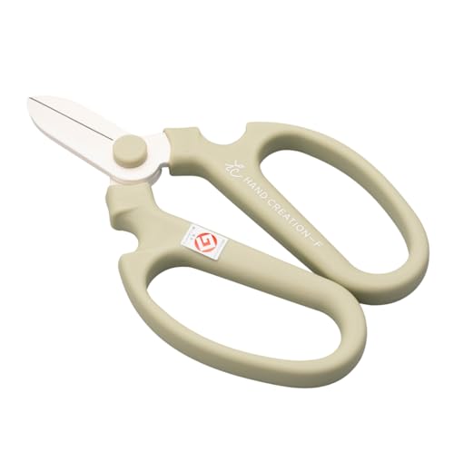 Japanese Floral Scissors - SAKAGEN Hand Creation, Professional Ultra Sharp Flower Shears for Floral Design, Ikebana & Gardening, Made in Japan, F-170 (Atmos Green) - color: Atmos Green