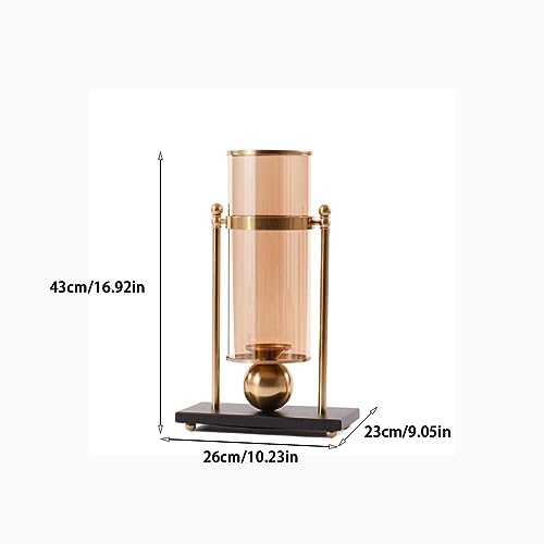 ESTELAR Flower Vase Nordic Modern Simple Light Luxury Transparent Glass Vase Decoration Living Room Table Entrance Flower Arrangement Decoration Vase for Flowers (Size : Large) - size: Large