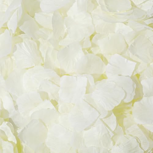 1000 Pcs Artificial Fake Rose Petals,Flower Petals for Romantic Night, Engagement, Party, Wedding, Event Flower Decorations, in Bulk(Beige) - color: Beige, size: 1000Pcs