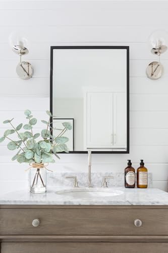 Fake Eucalyptus Stems in Vase with Faux Water,Artificial Plants Eucalyptus Leaves for Shelf Desk Bathroom Farmhouse Room Coffee Table Faux Greenery Plants Decorations (Green) - color: Green-white Bottle