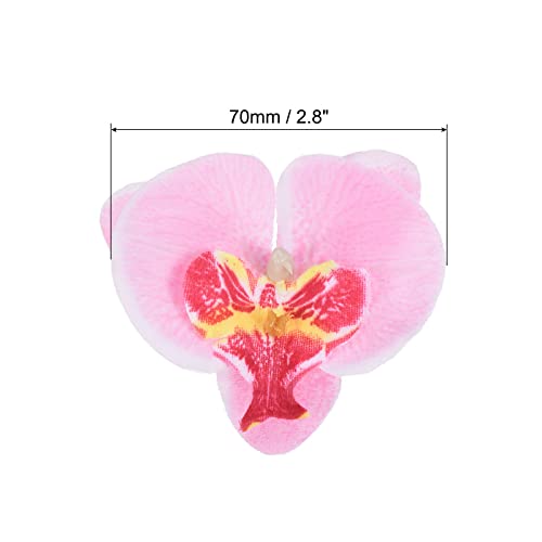 PATIKIL 2.8" Artificial Orchid Flower Heads, 20 Pack Silk Phalaenopsis Fake Butterfly Orchid Heads for Wedding Floral Bouquet Decor DIY Craft Making, Pink - color: Pink, size: 2.8"