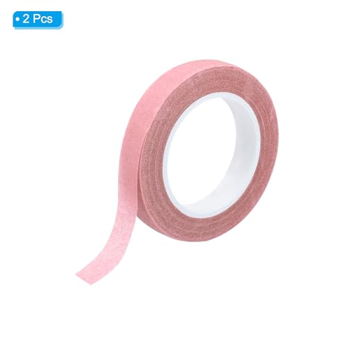 PATIKIL Floral Tape 1/2" x 30 Yard / 12mm x 30m, 2 Pack Flower Wrap Adhesive Tape for Bouquet Stem Wrapping, Pink - color: Pink