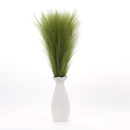 Faux Pampas Grass Decor ， 21.7 Inch Artificial Pampas Grass Grass Green Reed Grass, Vase Filler for Home Decor, Room, Bathroom, Wedding, Table Centerpiece - 20PCS - color: Grass Green