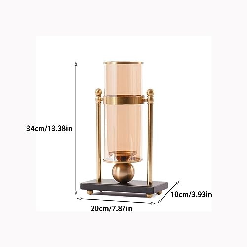 ESTELAR Flower Vase Nordic Modern Simple Light Luxury Transparent Glass Vase Decoration Living Room Table Entrance Flower Arrangement Decoration Vase for Flowers (Size : Small) - size: Small