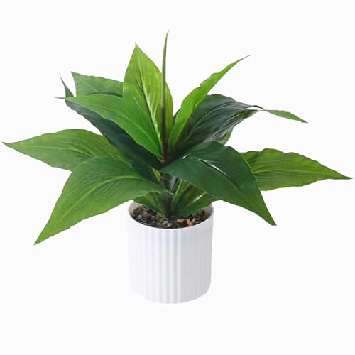 Artificial Magnolia Plants, Fake Grass Shrubs Faux Greenery Plastic Plant Soft Leaves Bundle for Indoor Outdoor Decor Home Garden Office Porch Wedding Party Table Decoration - Green 2 Pack - color: Magnolia Leaves Stem/ Green/ 2 Pcs