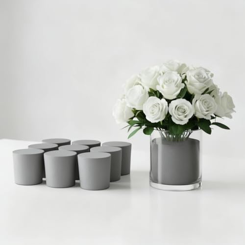 XCEL Florist Foam Floral Foam Blocks - Reusable, Weather Resistant Styrofoam for Artificial Flowers (Gray 3" Round x 3" Thick - 10 Pack) - color: Gray 3" Round x 3" Thick - 10 Pack